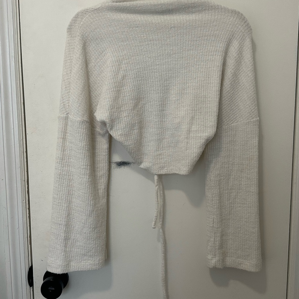 Something Navy Tie Back Sweater